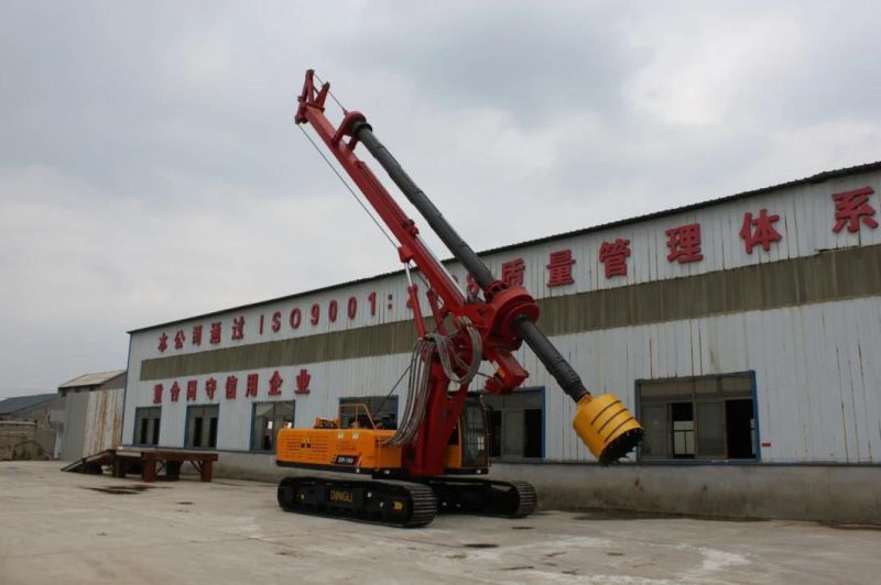 5-40m Full Hydraulic Auger Drilling Rig Machine with Two Drill Bit for Free