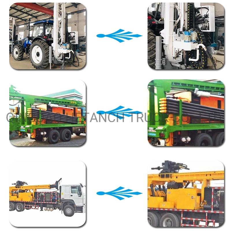 100m-400m water well drill machine mounted on hydraulic drilling truck