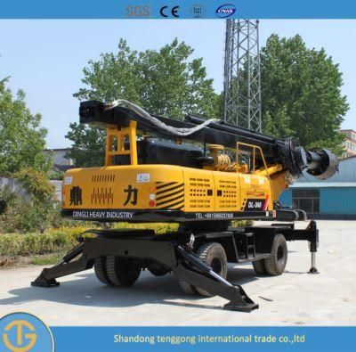 Wheel Type Drive Auger Piling Drilling Rig Dl-360 Model