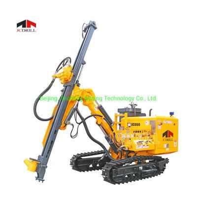 DTH rock blasting drilling rig JC860