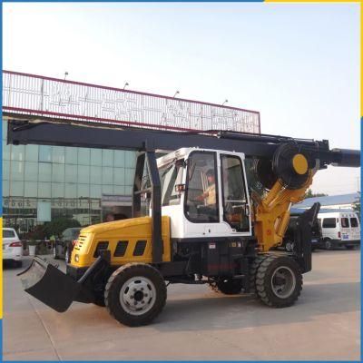 Pakistan Hot Sale Wheeled 180 Hydraulic Rotary Earth Auger Drilling Rig Drilling Machine