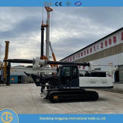 Crawler Pile Driver Drilling Dr-90 Electric Ground Screw Pile Table Concrete Portable Surface Drilling Rig