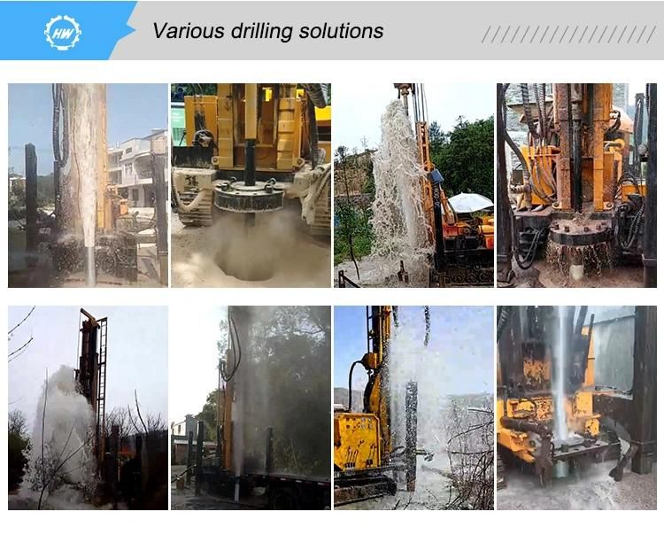 300m Depth Air Compressor Borehole Drilling Rig Water Well Drilling Rig