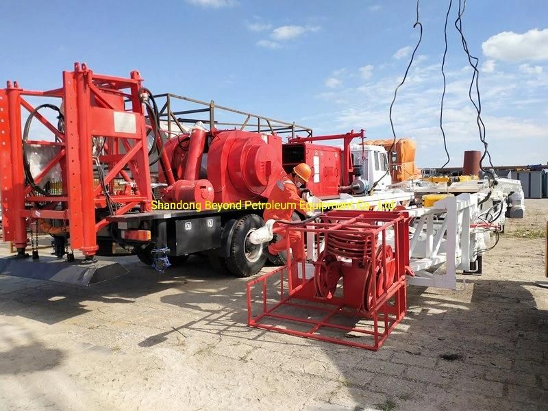 60mt Hook Load API 7K 8c 4f Oil & Gas Field Workover Rig