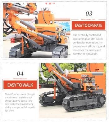 30m Deep 120mm Hole Diameter Bore Hole Rock Drill Machine in The Mine