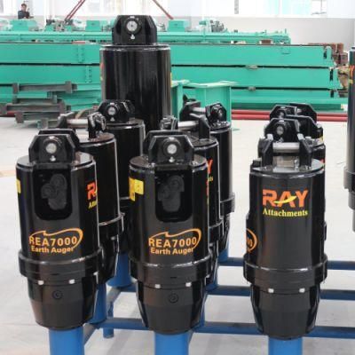 Ray China Leading Construction Machinery Excavator Attachment Heavy Duty Earth Auger Drill for Hole Drilling