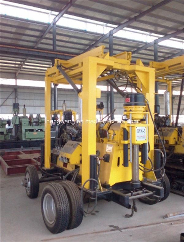 Multi-Purpose Wheel Trailer Mounted Portable Water Well Drilling Machine
