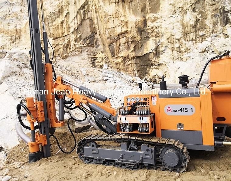 Pneumatic Hydraulic DTH Crawler Rock Drilling Rig for Mining