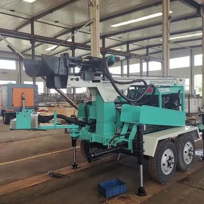 Efficient 150m Portable Diesel Borehole Drilling Machine for Agricultural