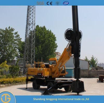 Diesel Engine Hydraulic Auger Boring Oil Surface Bored Drop Hammer Piling Drilling Rig