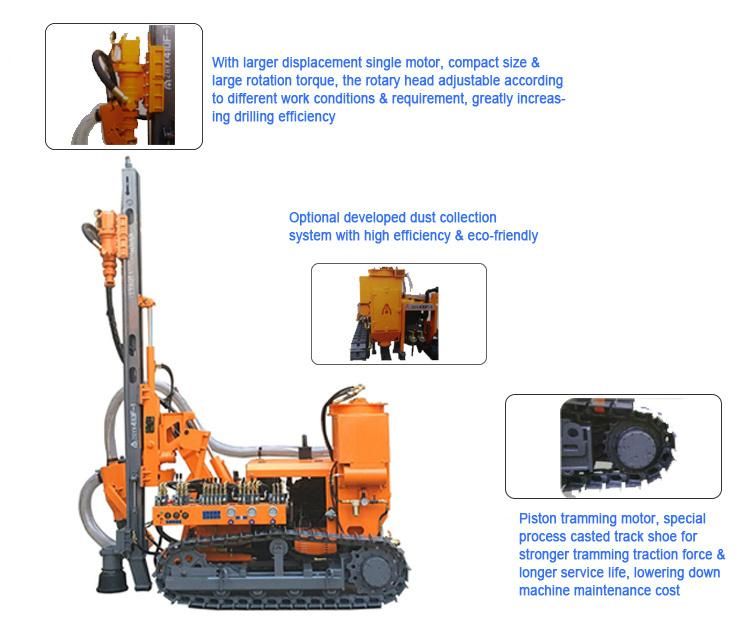 412 Mining Rig Portable Drillling Machinery DTH Drilling Rig