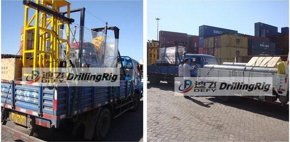New Design Full Hydraulic Drill Rig with Three Wheels Very Efficient