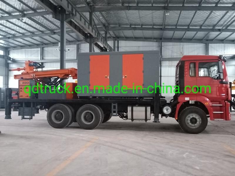 100 200 300m water well drilling rig truck mounted air compressor mud pump drill rig