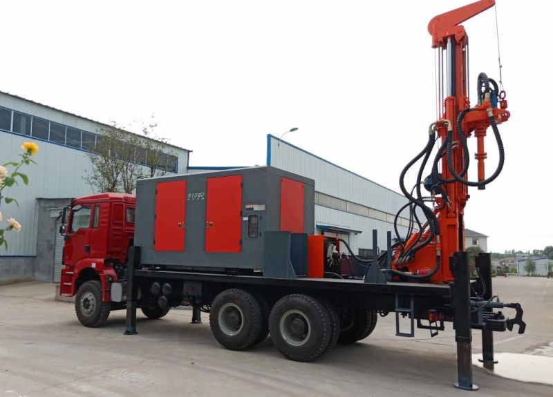 Truck-Mounted High-Power Diesel Engine Water Well Drilling Rig Truck-Mounted Water Well Drilling Rig