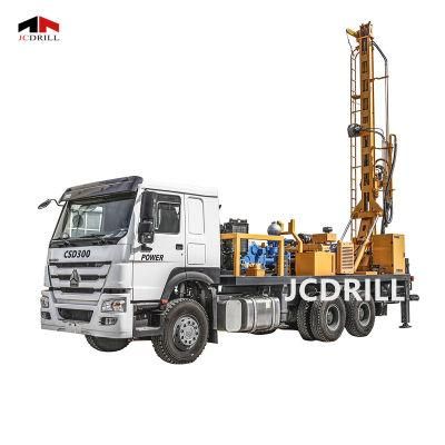 (CSD300) Hydraulic Rotary Borehole DTH Water Well Drilling Rig for 300m Depth for Selling