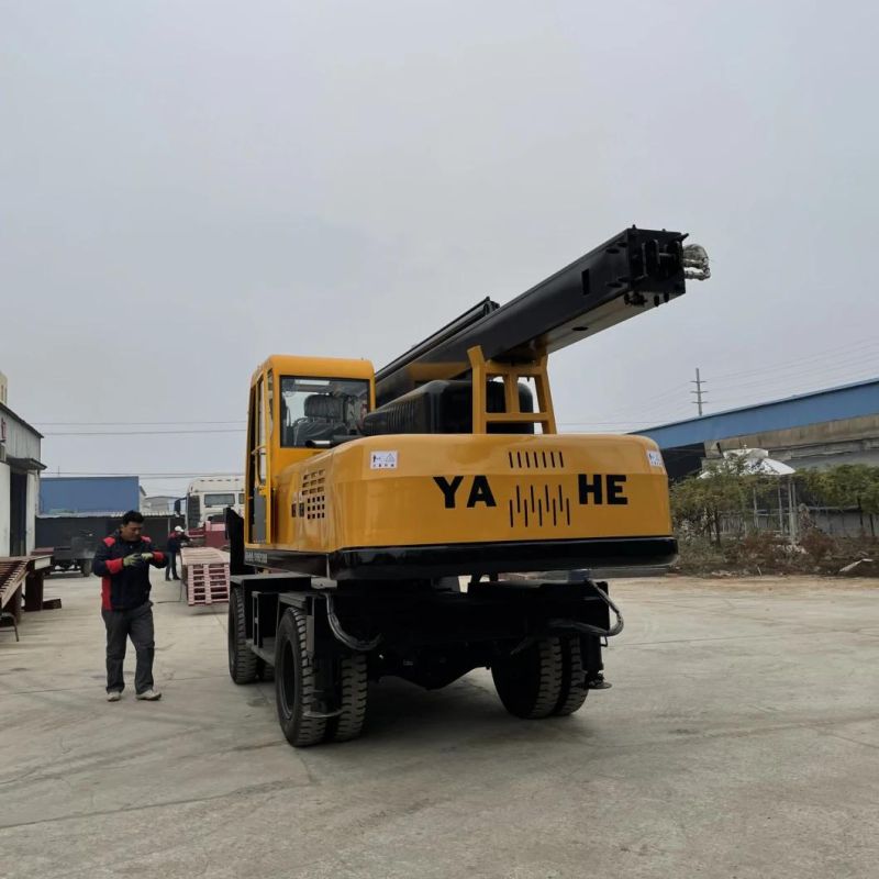 Hydraulic DTH Crawler Rotary Hydraulic Pile Driver Tractor Micro Piling Drill Rig