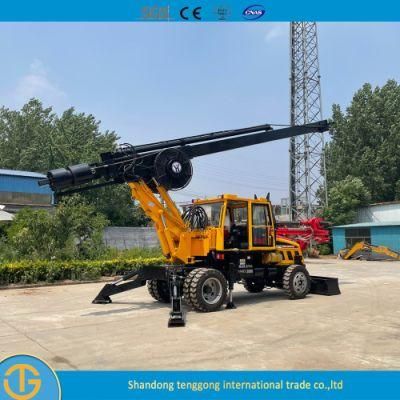 Bore Crawler Hammer Hydraulic Piling Drilling Rig Machine for Sale Dl-180 Model