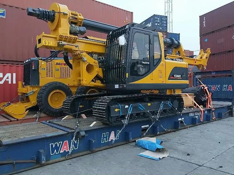 Small Drilling Rig Auger Bucket Ycr60d 28m Crawler Drilling Rig