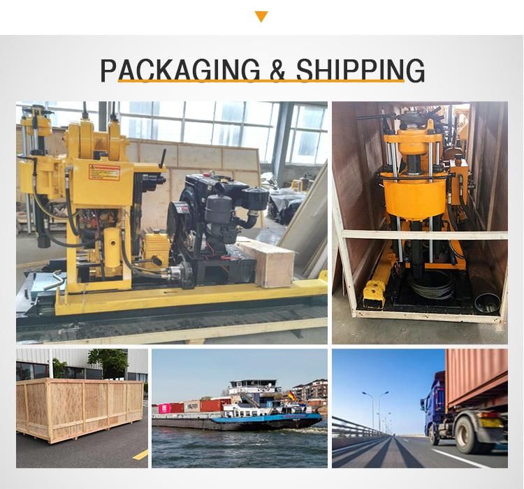 Convenient Disassembly Rig Trailer Mounted Core Drilling Rig Machine