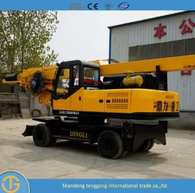 Crawler Rotary Hydraulic Pile Driver Tractor Micro Piling Drilling Rig for Sale