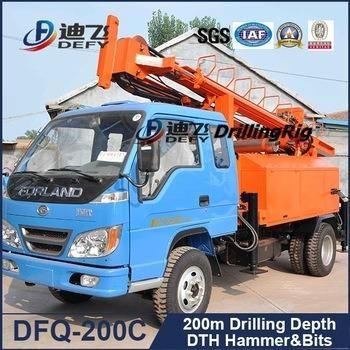 Dfq-200c Bore Well Drilling Truck for Hard Rock
