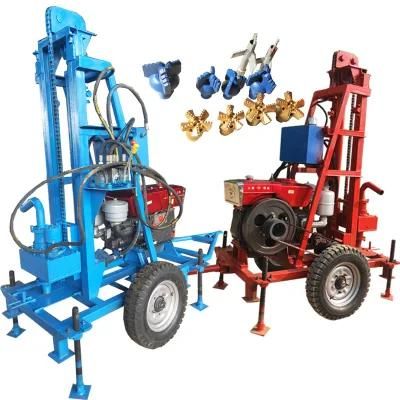 Core Drilling Rigs 22HP Diesel Drilling Rig Water High Efficiency Deep Borehole Well Drilling Rigs Wells Machine for Farm Use