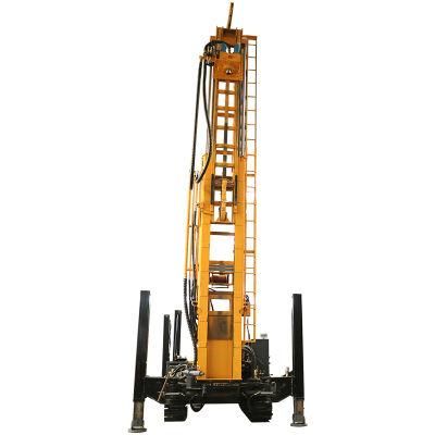 Water Well Drilling Rig with Air Compressor Mud Pump 600m