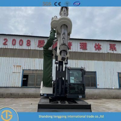 Rotary Bored Tractor Portable Deep Well Oil Crawler Surface Crawler Pile Driver High Quality Drilling Dr-90 Rig