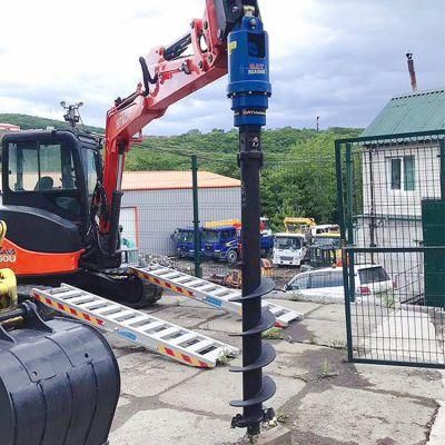 Hydraulic Earth Auger Trolley Mounted on Sale for Tractor Loader