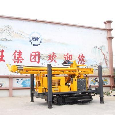 Crawler Track Borehole Water Well Drilling Rig Pneumatic Hammer Hydraulic Drilling Rig for Water