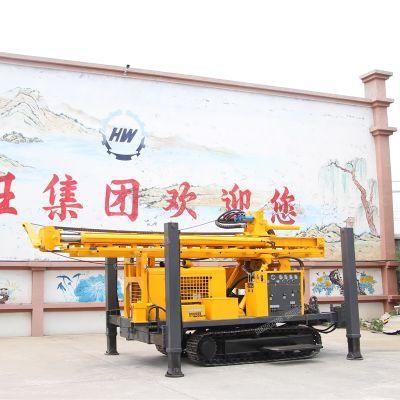 Crawler Track Borehole Water Well Drilling Rig Pneumatic Hammer Hydraulic Drilling Rig for Water