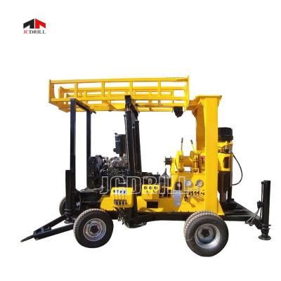Good Quality Trailer Mounted Rotary Drilling Water Well Machine for 600m