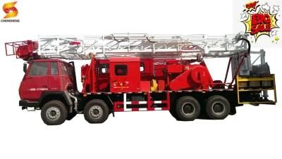 API Xj150/40t Workover Rig Truck Mounted Drilling Rig Self Moving