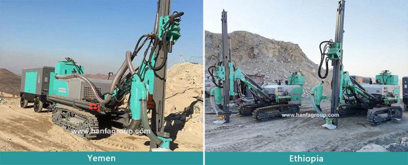 Hf25 (K) Hot Sales Rotary DTH Drill Rig 105-152mm Drilling Diameter