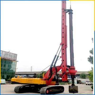 40m Hydraulic Retractable Crawler Chassis and Heavy Slewing Bearing and High Stability Rotary Drilling Rig