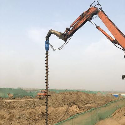 Excavator /Backhoe/Bulldozer to Hydraulic Earth Auger Drill Hole Machine