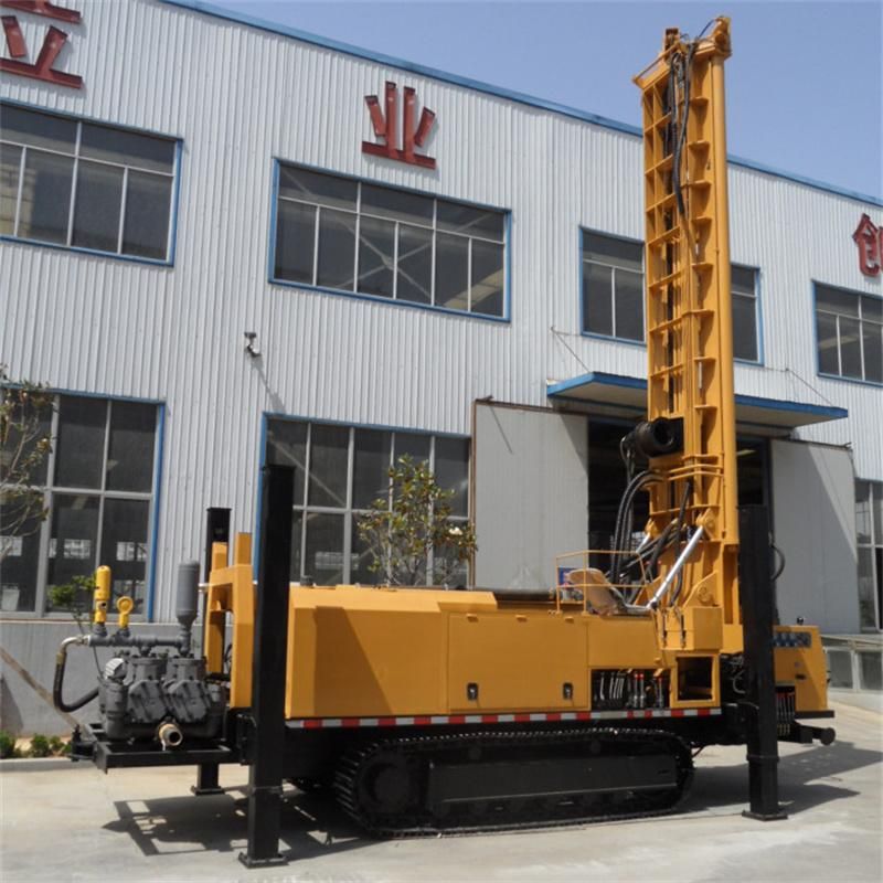 Hydraulic Deep Crawler Mounted Water Well Borehole DTH Drilling Rig