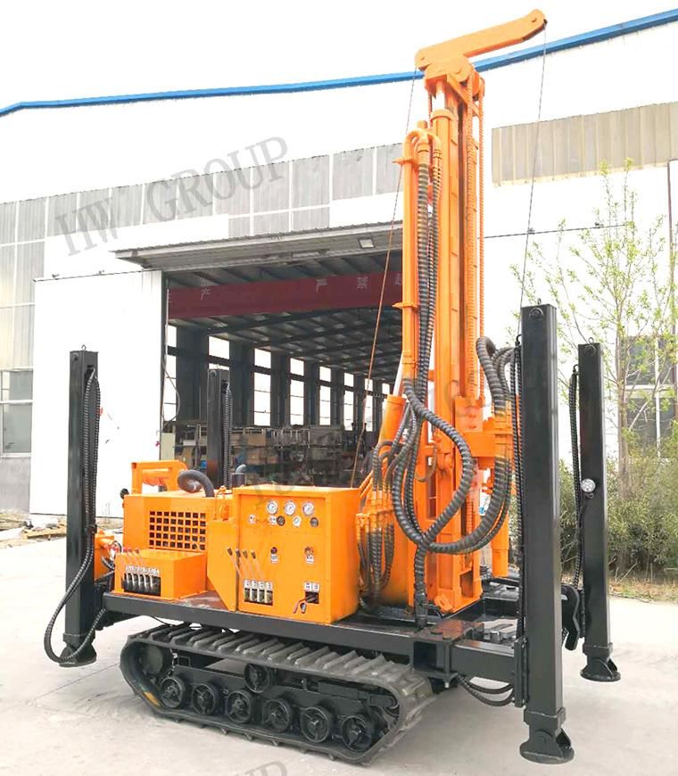 Mining Rock Drilling Equipment Water Well Drilling Rig with Impactor