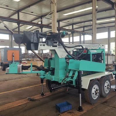Hf150t 150m Mini Hydraulic Small Rotary Drill Water Well Portable Borehole Drilling Rigs