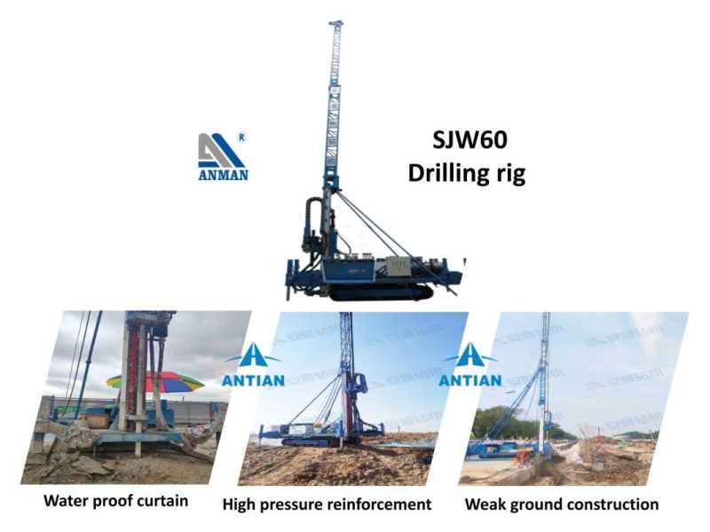 Sjw-60 Soil Improvement Construction Drill Rig Equipment