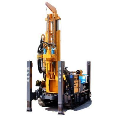 Hxy300 Crawler Hydraulic Machine Dual Motors Provide Power Deep Borehole Water Well Drilling Rig Machine