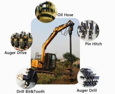 Auger Hydraulic Earth Hydraulic Hydraulic Auger Drill Hot Sale Ray Auger Torque Excavator Hydraulic Earth Auger