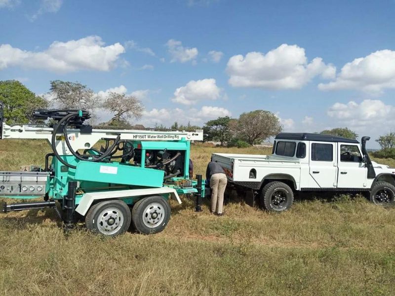 Efficient 150m Portable Diesel Borehole Drilling Machine for Agricultural