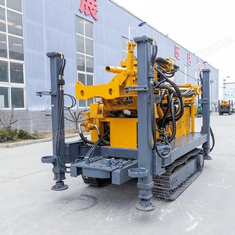 Fully Hydraulic Control 260m Depth Rock Drilling Machine / Air DTH Water Well Bore Hole Drilling Rig