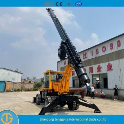 Crawler Hydraulic Bored Tractor Portable Drilling Rig for Sale Dl-180 Model