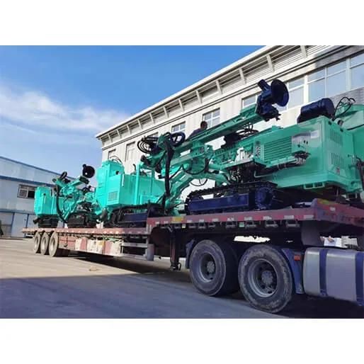 Hf056 50m Crawler Hydraulic Pneumatic Integrated DTH Mining Drilling Rig
