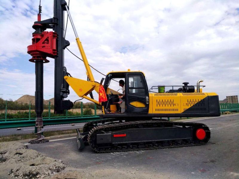 35m Wheeled Construction/Rotary Borehole Drilling Machine for Engineering Construction Foundation/Pile Drilling Equipment for Sale