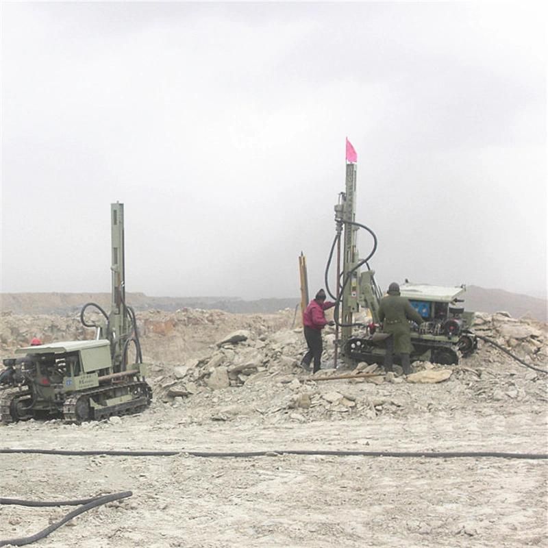 Ground Hydraulic Crawler DTH Drill Rig for Hard Rock Drilling