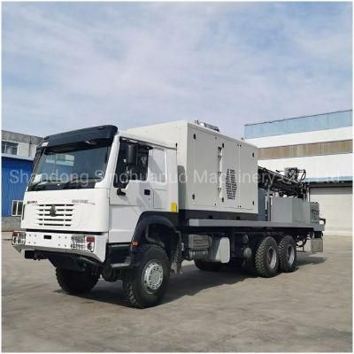 China Top Brand Truck Mounted Hydraulic Power Head Air and Mud Useage Water Drilling Machine