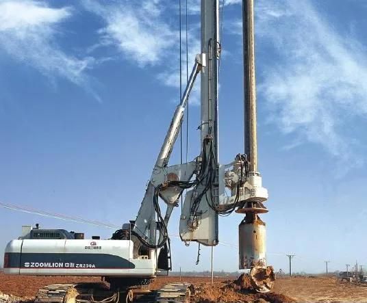 Zoomlion Pile Drilling 48m Depth Rotary Drill Rig Zr220A